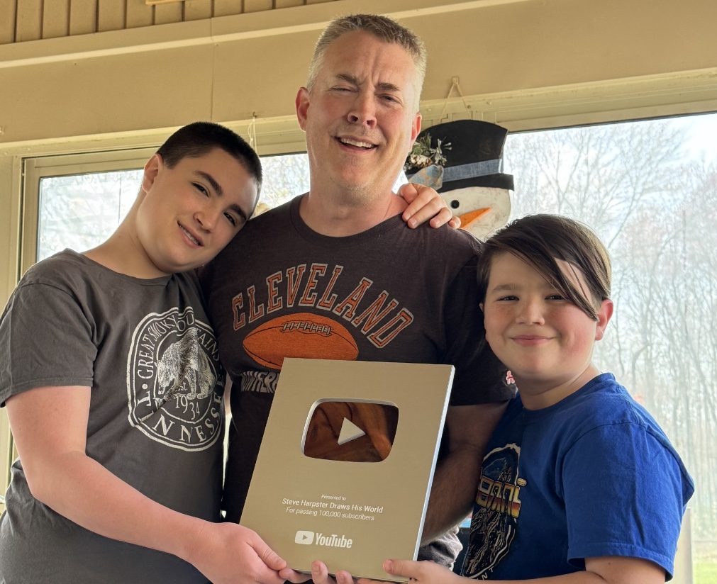 Steve Harpster Silver Play Button